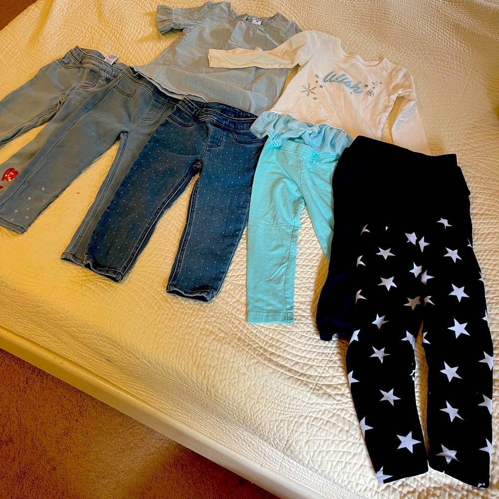 3T Carter’s jeans, 3Y blue bundle - 8 pcs,